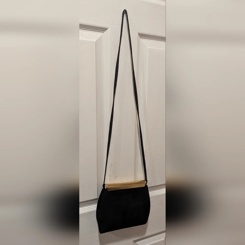 Vintage De Vecchi By Hamilton Hodge Suede Handbag